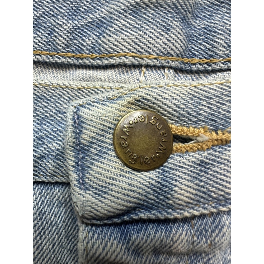 Wrangler Rugged Wear Jeans Mens 33x32(31x31) Light‎ Wash Straight Leg Distressed - Picture 9 of 14